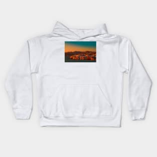 Greece. Mykonos. Little Venice at sunset. Kids Hoodie